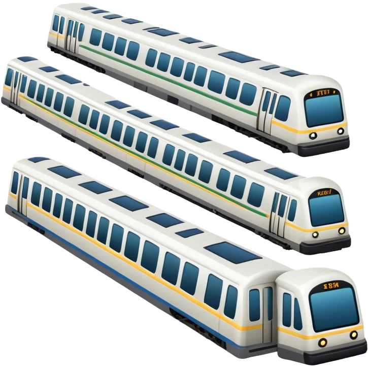 a merge of cirty train, subway, bus, traincr,ferry emoji