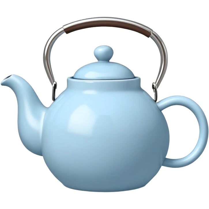 cute pastel blue teapot emoji