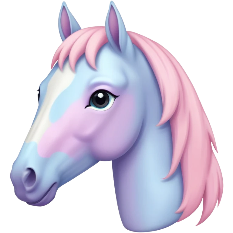 Pastel horse emoji