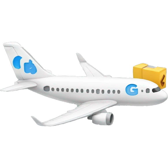 Airplane with alphabet G emoji