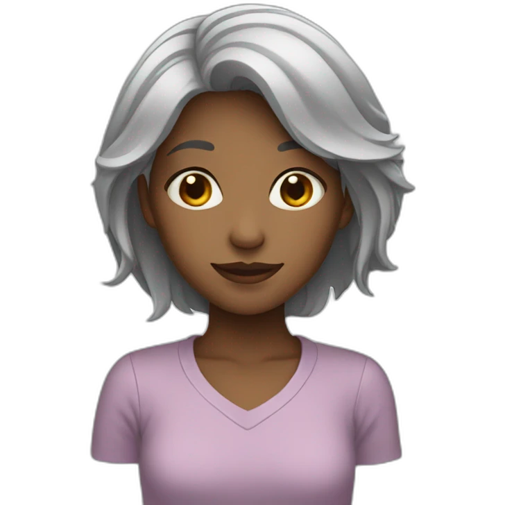 girl-with-gray-hair emoji