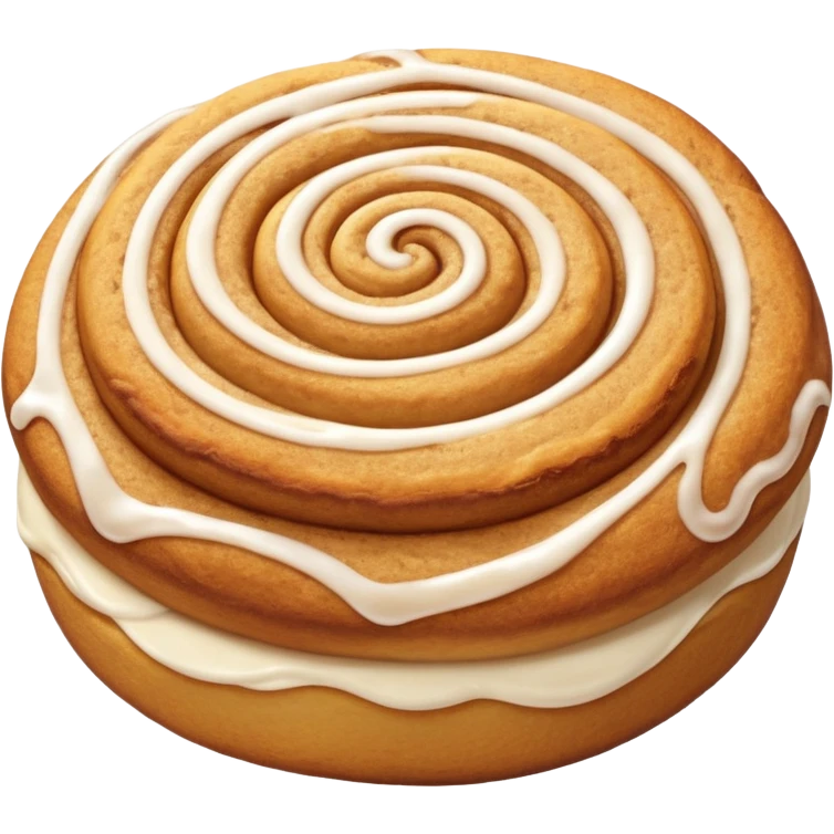 a snickerdoodle cookie that has a honeybun style swirl with cinnamon roll style icing emoji