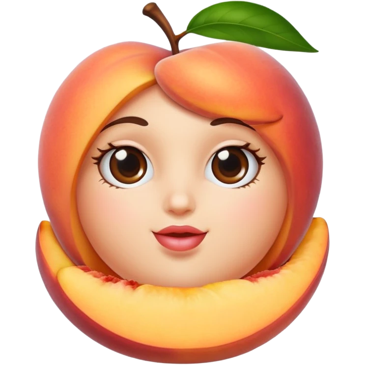 Lovely peaches the internet influencer emoji
