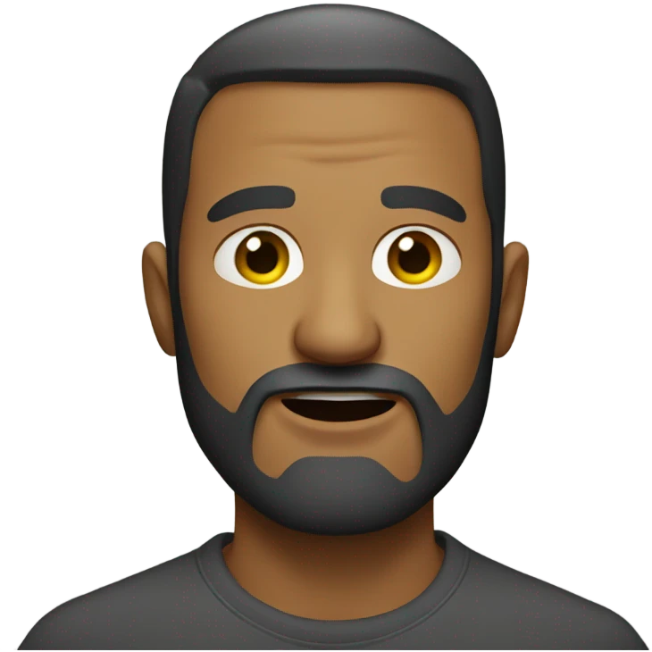 Guy with snot in his beard emoji