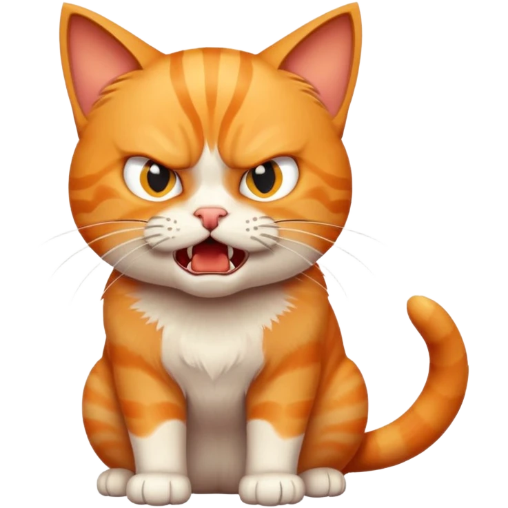 Small cat being mad emoji