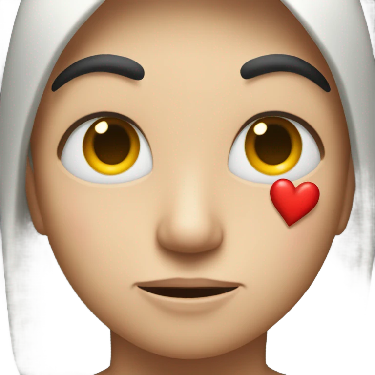 Emoji in love but broken heart emoji