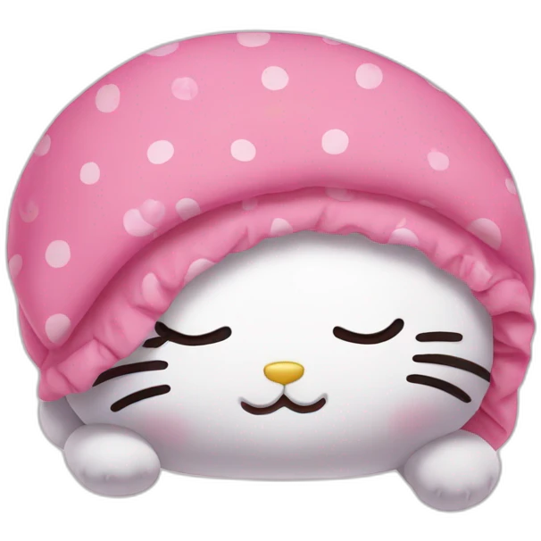 hello kitty sleeping emoji