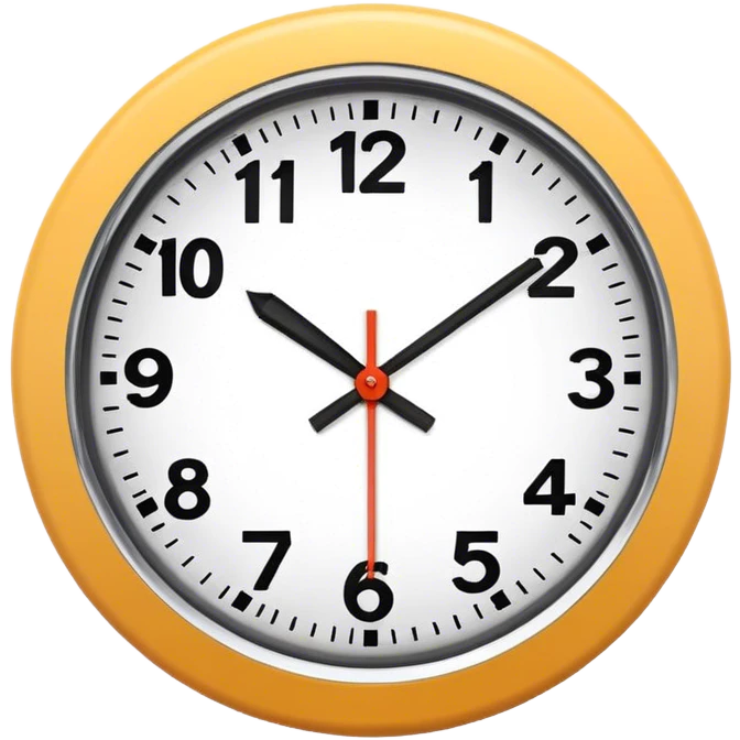 school clock emoji