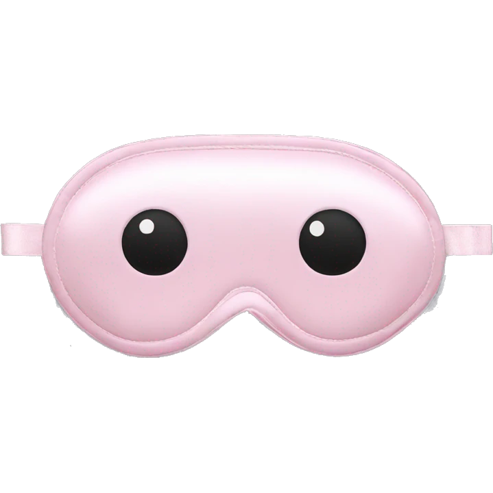 Light Pink Satin Sleep Mask emoji