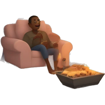 cozy evening at home emoji