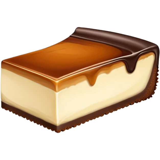Caramel truffle cheesecake slice  emoji