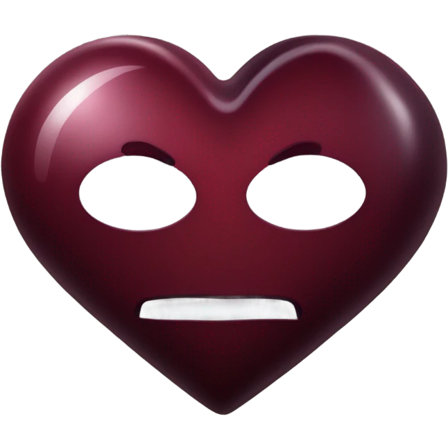 dark red heart emoji