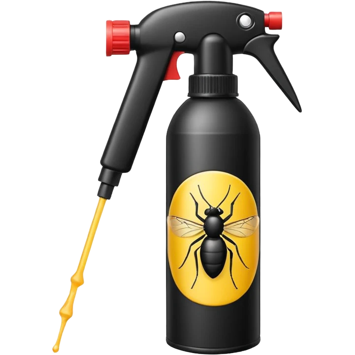 black insecticide spray emoji