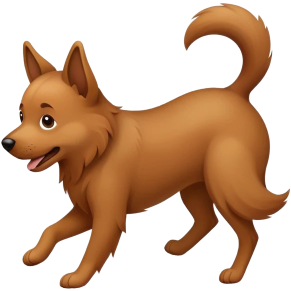 dog chasing his tail emoji