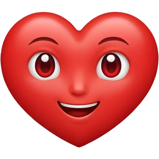 Heart with face  emoji