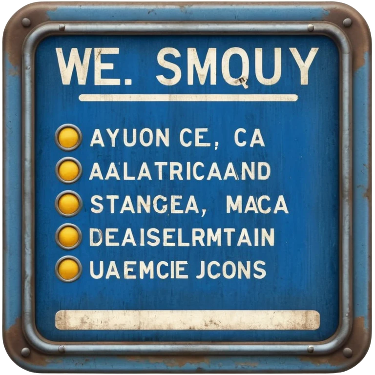 Platform Board – blue text display, Subway Sign. emoji