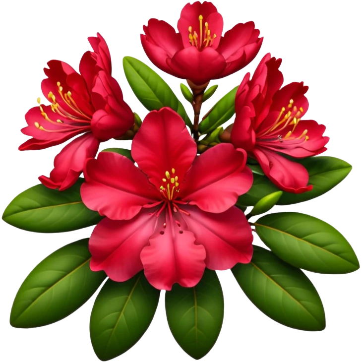 Red rododendron emoji