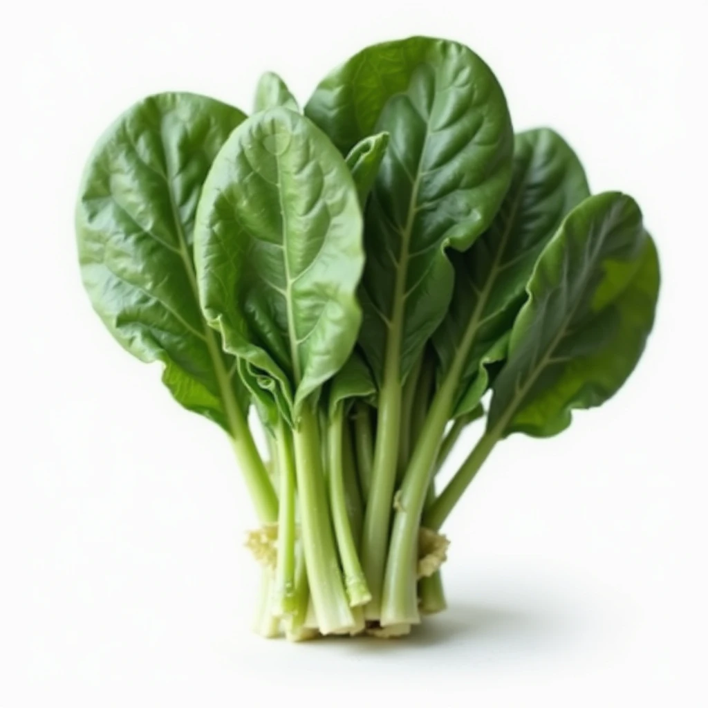 A realistic bunch of spinach with green leaves and stems. emoji