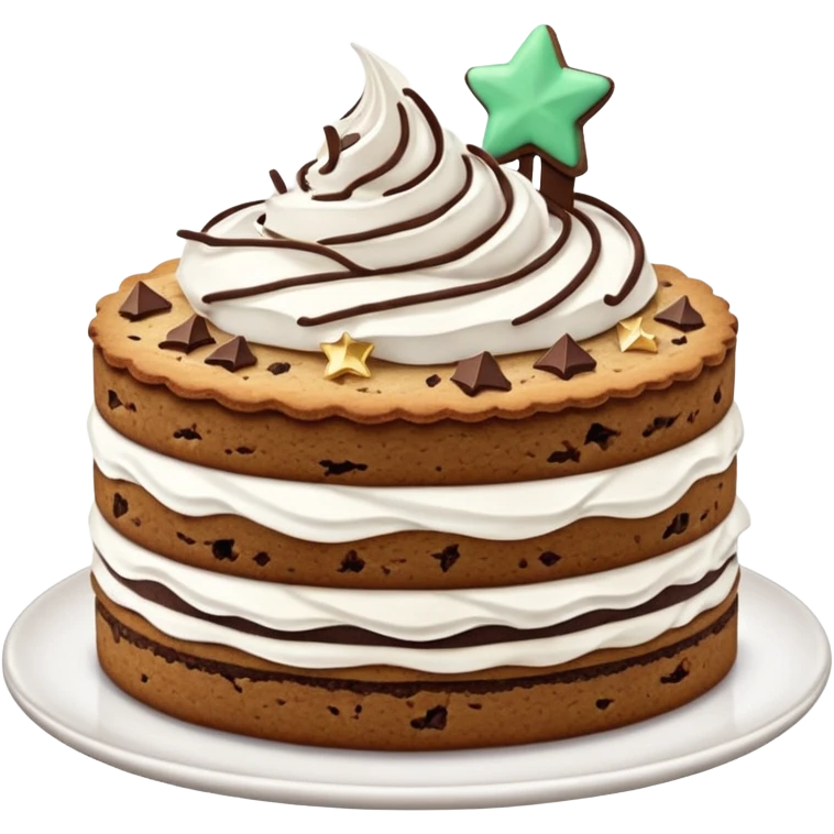 torta con i Pan di stella e panna emoji