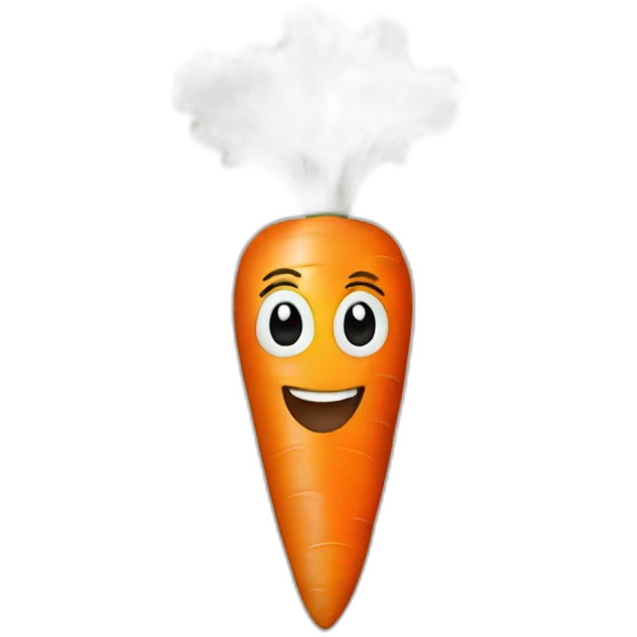 number 1 like a carrot emoji