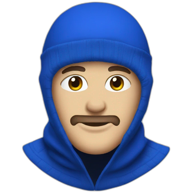 Royal Blue balaclava emoji
