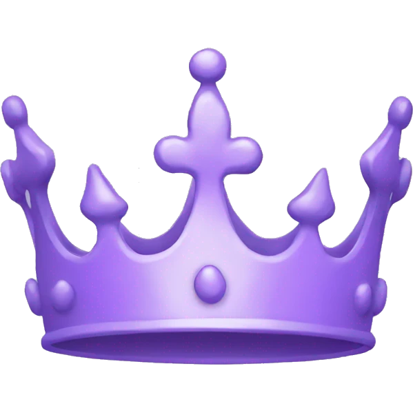 Pastel purple crown emoji