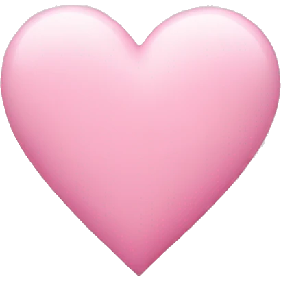 Pink pastel heart  emoji
