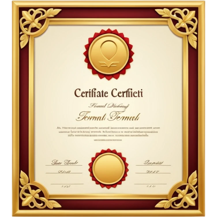 certificate emoji