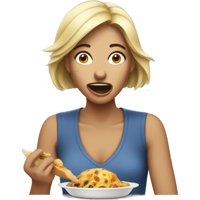Hungry woman  emoji