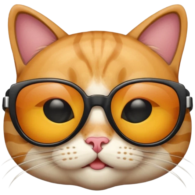Cat wearing sunglasses emoji