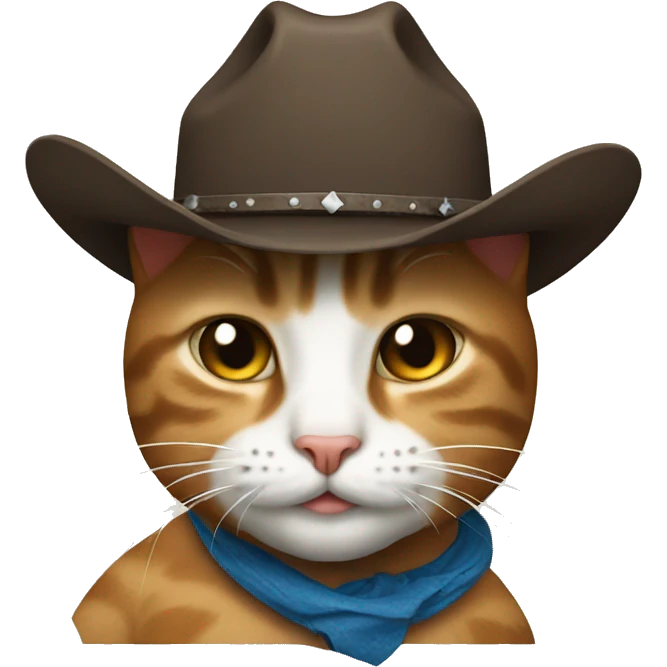 Cat with cowboy  emoji