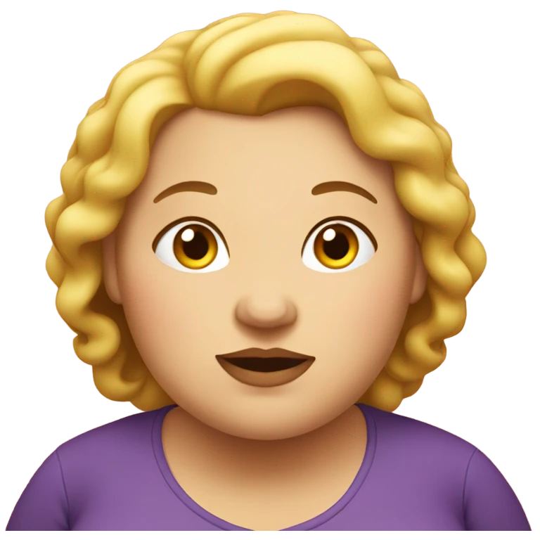fat woman emoji