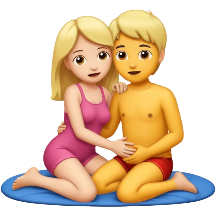 Graphic children having sex emoji