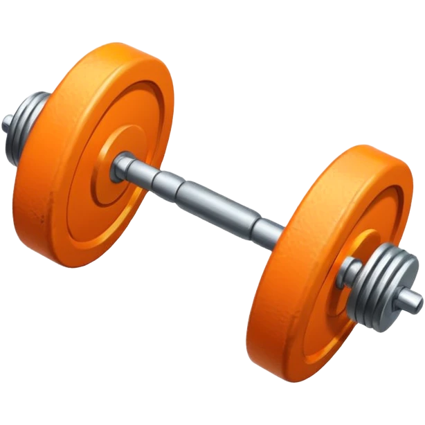 orange barbell emoji
