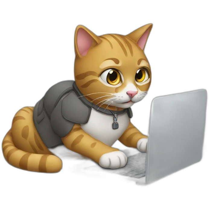 Programmer-cat-with-laptop emoji