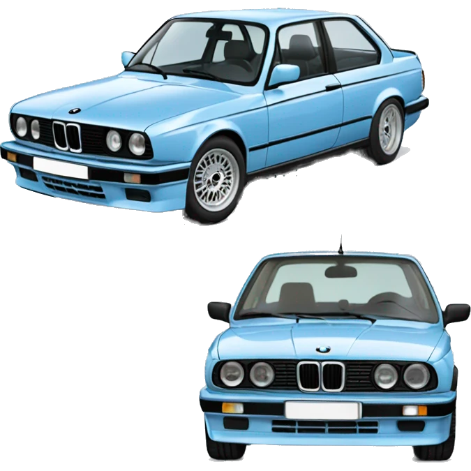 baby blue bmw e30 325is emoji