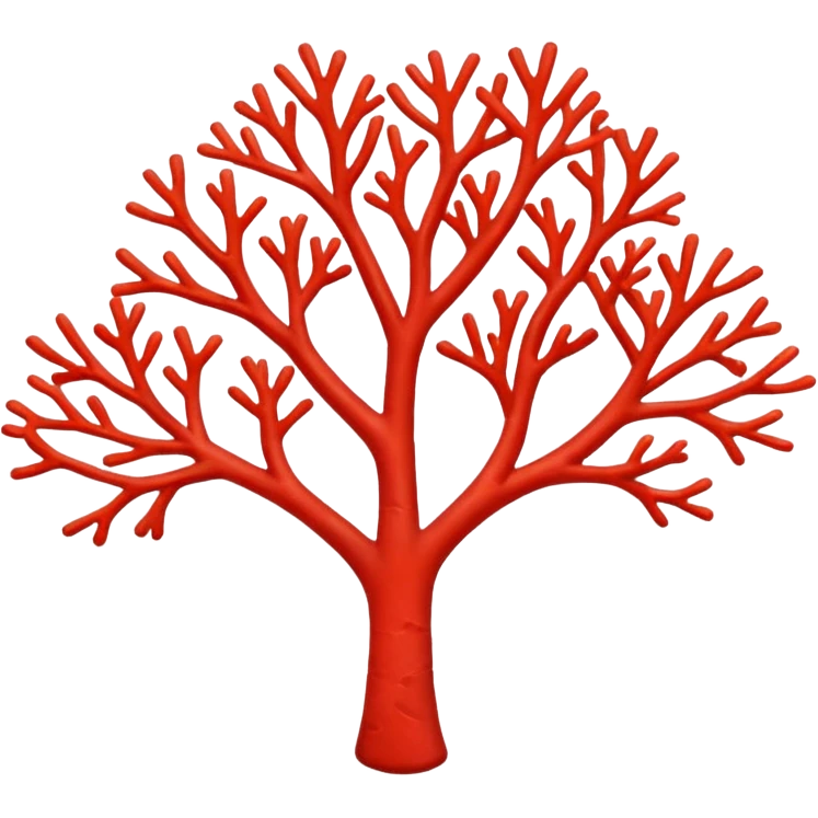 red Coral  emoji
