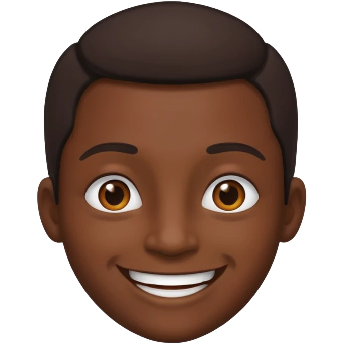 really dark black person emoji