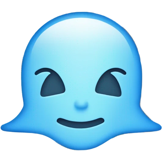 Logo Snapchat in blue  emoji