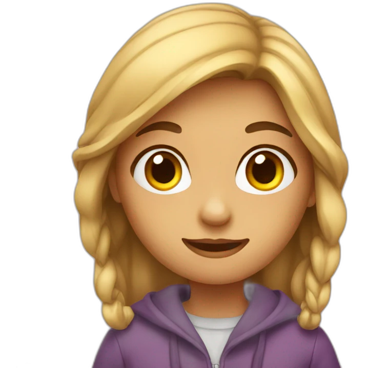 Girl who studied emoji