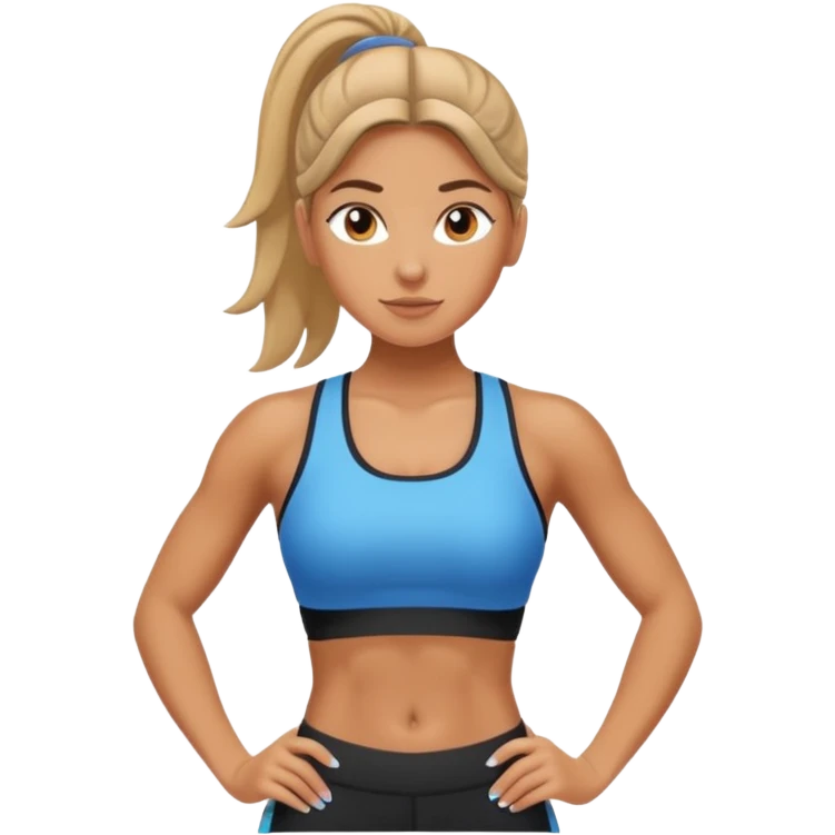 Gym Girl vertical image emoji