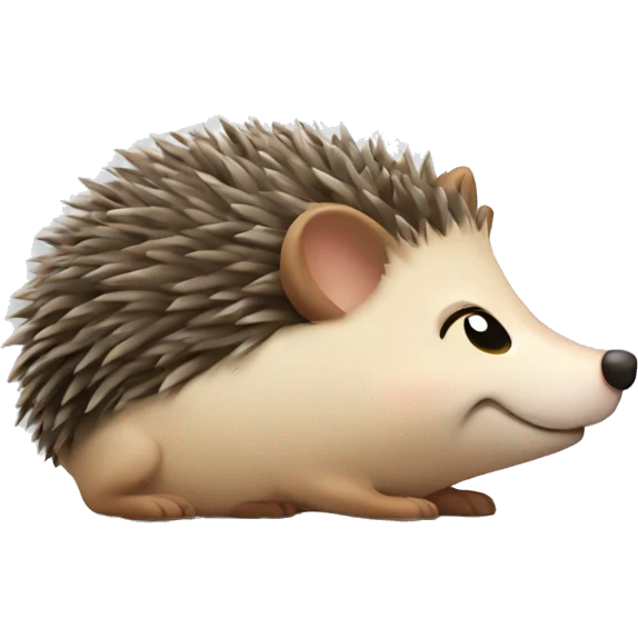 hedgehog being tired  emoji