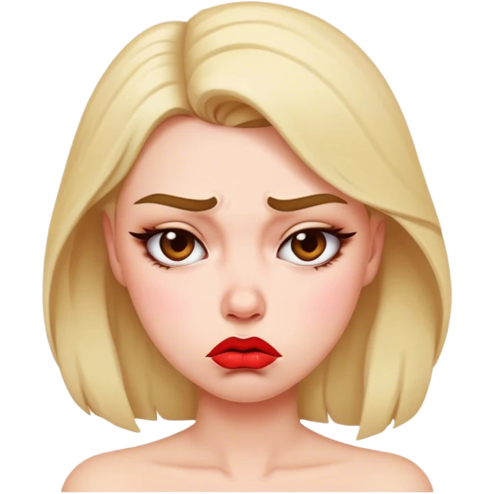 Woman pouting emoji