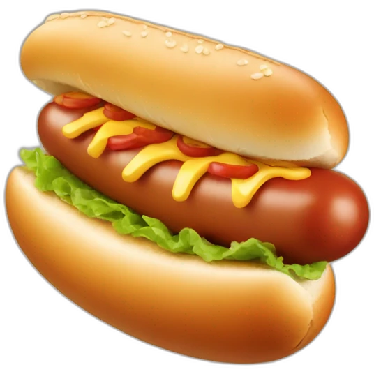 bending hot dog emoji