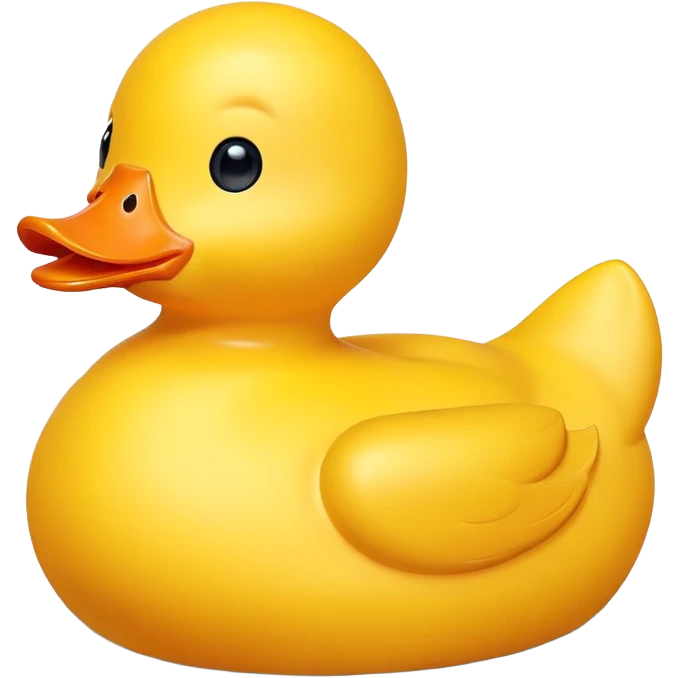 Cute rubber duck emoji