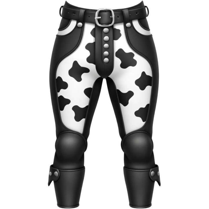 Cow print chaps emoji