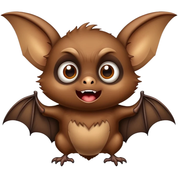 surprised bat emoji