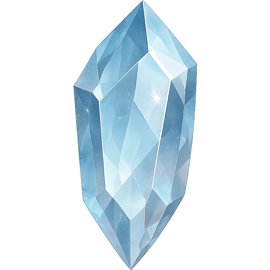 digital illustration of a crystal, no background emoji