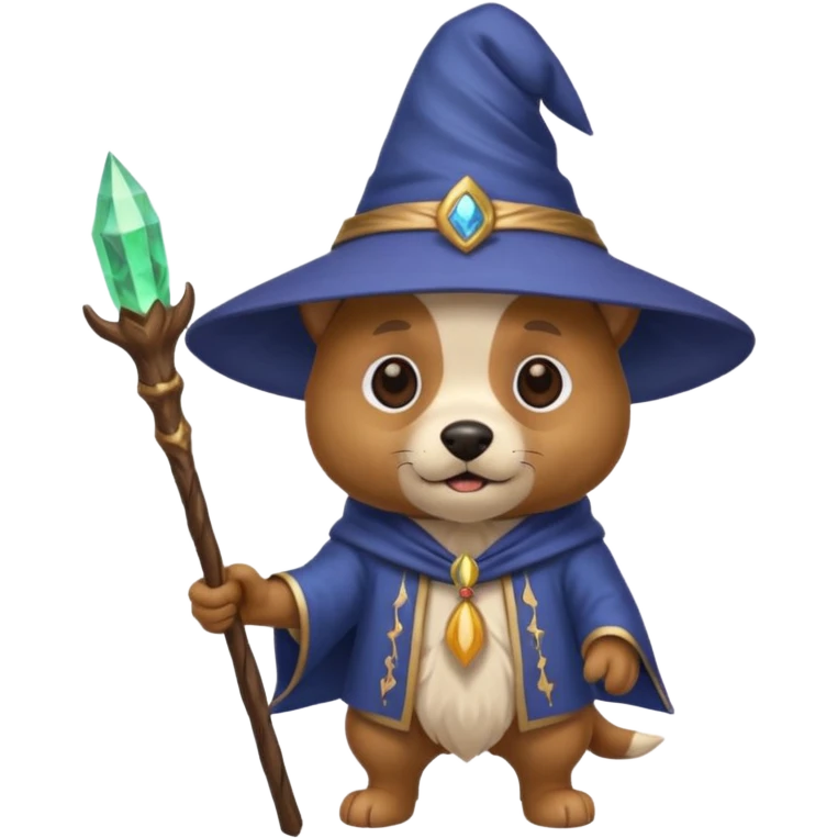 Dog wizard emoji