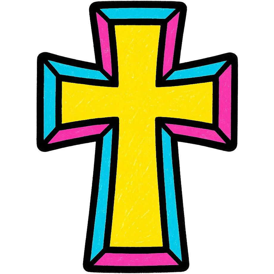 goth cross emoji